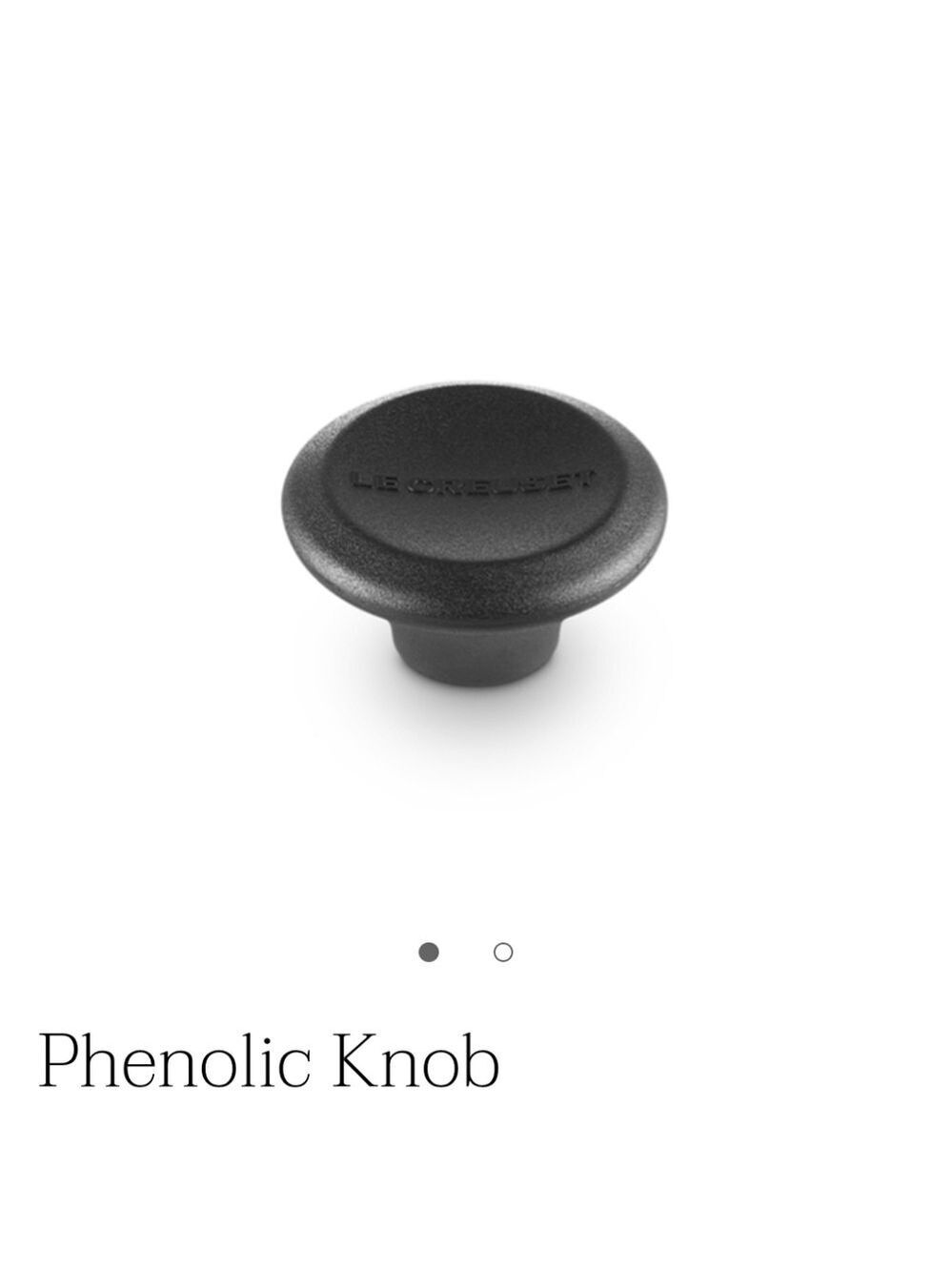 Le Creuset Black Phenolic Knob